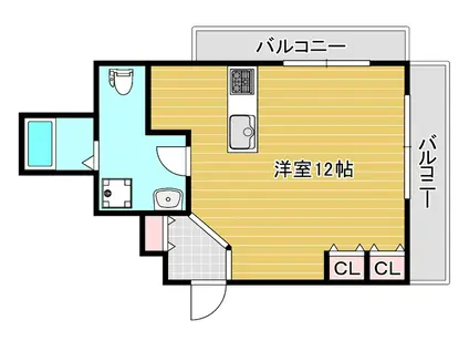 甲南オーキッド(ワンルーム/3階)の間取り写真