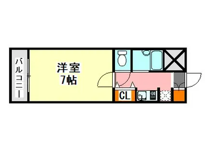 セルシオ近大東(1K/2階)の間取り写真