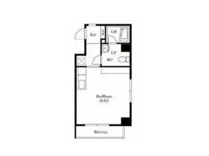 エイシャント元町(ワンルーム/3階)の間取り写真