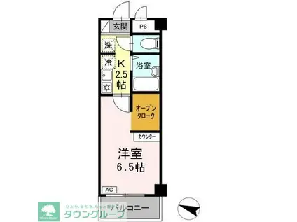 湘南ABS(1K/3階)の間取り写真