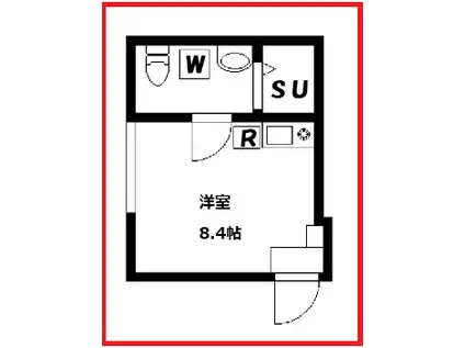 ロイヤルパークジュウジョウ(ワンルーム/1階)の間取り写真