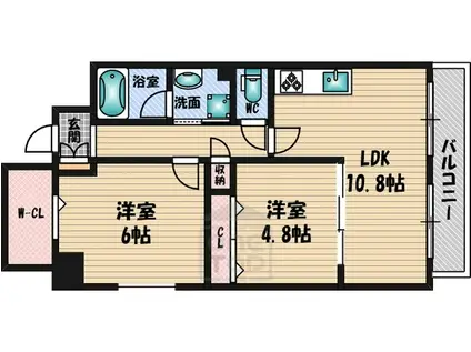 グランシャリオ江坂(1SLDK/5階)の間取り写真