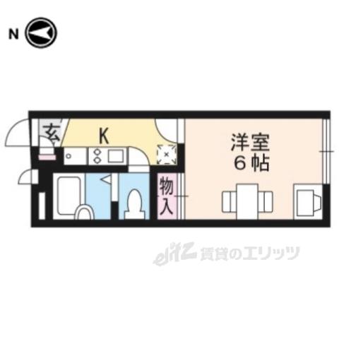 レオパレスグリーンローズ(1K/2階)の間取り写真