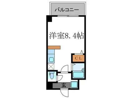 グリーンハイツ飛鳥(ワンルーム/3階)の間取り写真