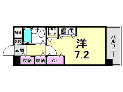 ルモンド西宮(1K/5階)の間取り写真