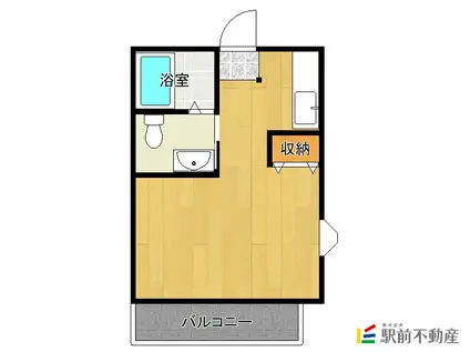 松原マンション(1K/7階)の間取り写真