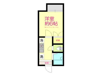 第2コーポ邦(1K/1階)の間取り写真