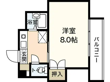 パルコーポ新宮(1K/3階)の間取り写真