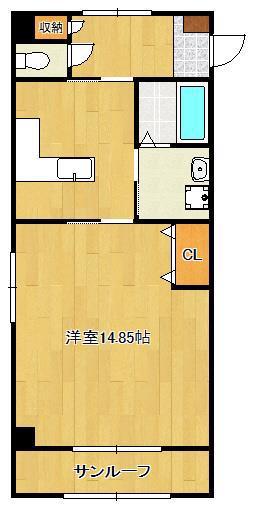 DAIMARU.BLD(1DK/2階)の間取り写真
