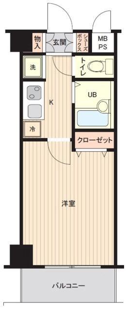 サンテミリオン錦糸町(1K/3階)の間取り写真