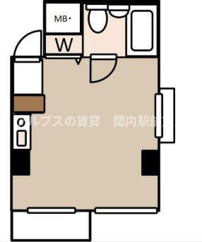 クリオ蒔田壱番館(ワンルーム/4階)の間取り写真