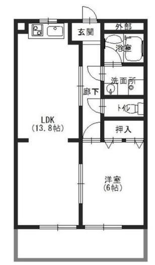 プラムハイツ(1LDK/3階)の間取り写真