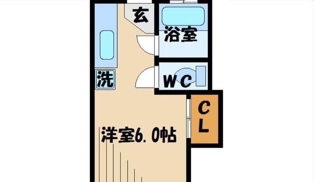 ダイヤメイトM(1K/1階)の間取り写真
