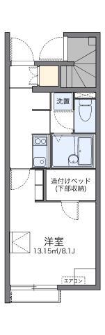 レオネクストデュオ大橋(1K/1階)の間取り写真