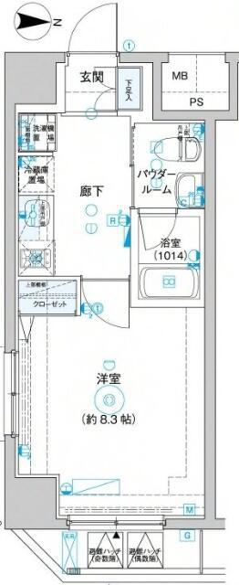 レオーネ三ノ輪(1K/7階)の間取り写真