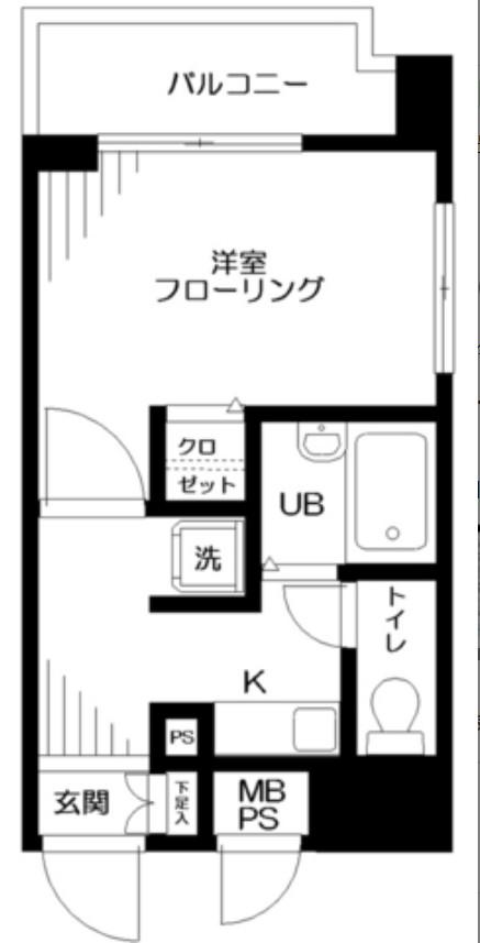 日神パレステージ南池袋第2(1K/8階)の間取り写真