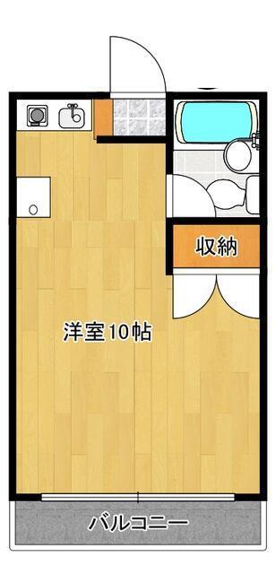 アークトップ西新井(ワンルーム/3階)の間取り写真
