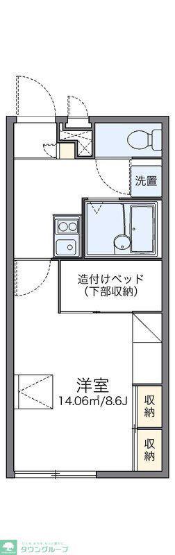 レオパレスコンドリーザ(1K/1階)の間取り写真