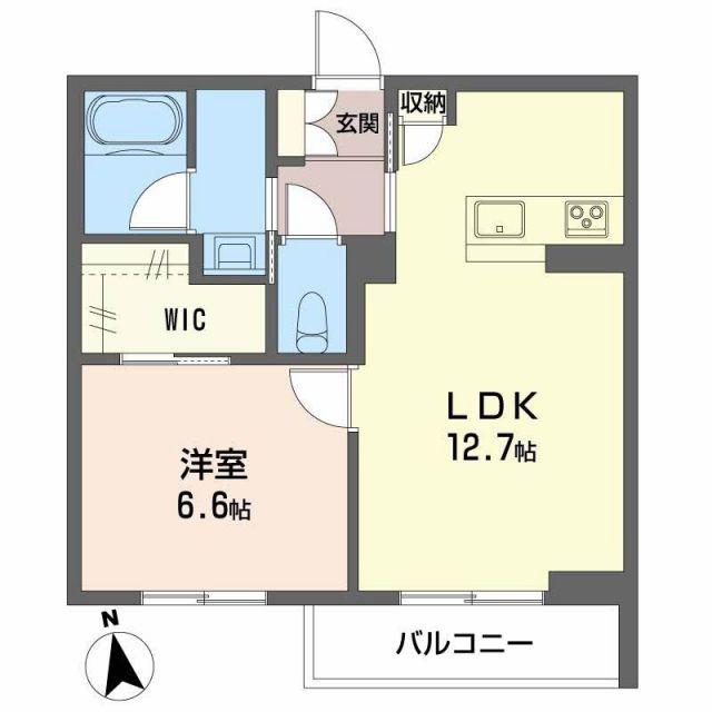 ルナファータ(1LDK/3階)の間取り写真