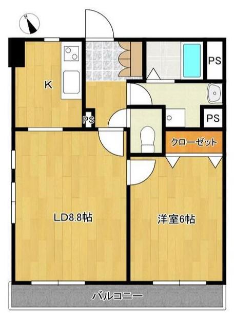 JUNETTA XI(1LDK/3階)の間取り写真