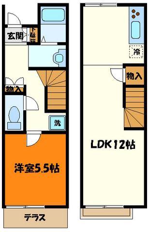 レオネクストジゴジ3(1LDK/1階)の間取り写真