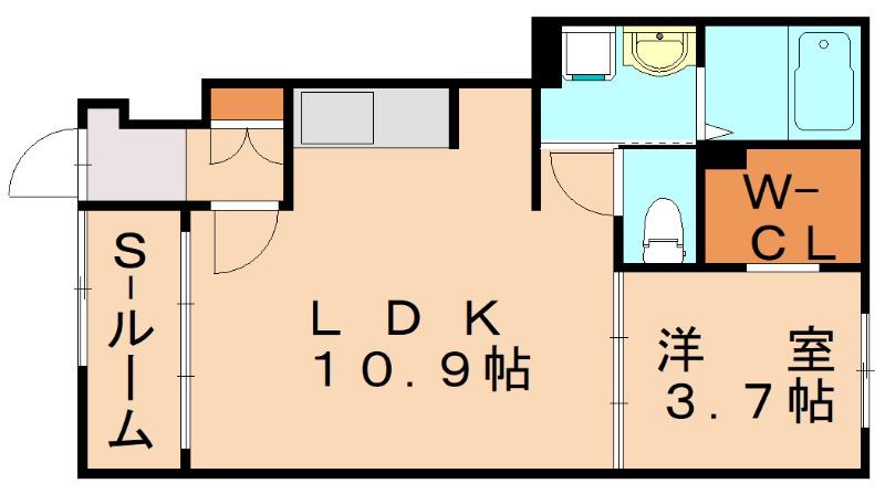 サンリット八児(1LDK/1階)の間取り写真