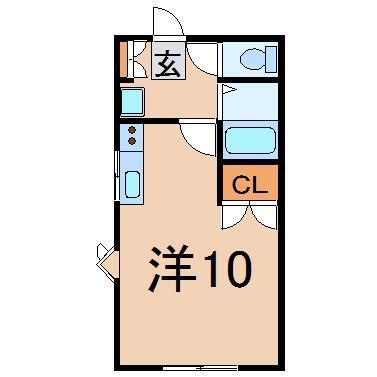 アーバンYM(ワンルーム/2階)の間取り写真