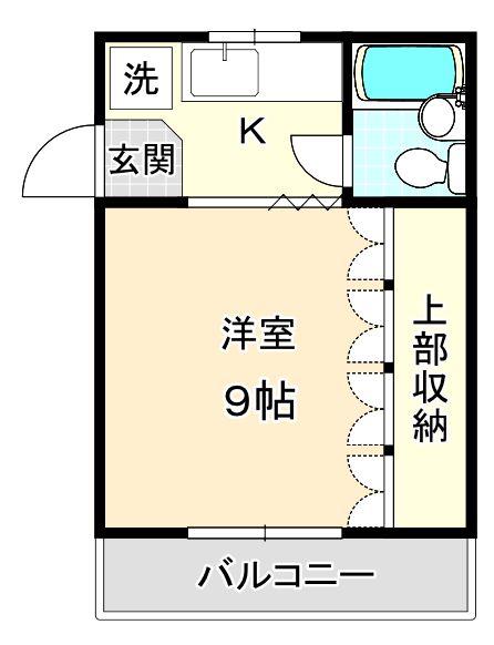 FORTUNA N棟(1K/1階)の間取り写真