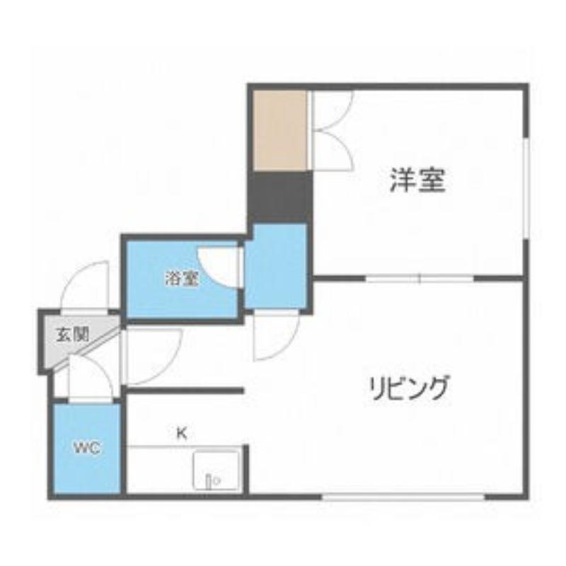 ヴィラフォーレスト壱番館(1DK/3階)の間取り写真