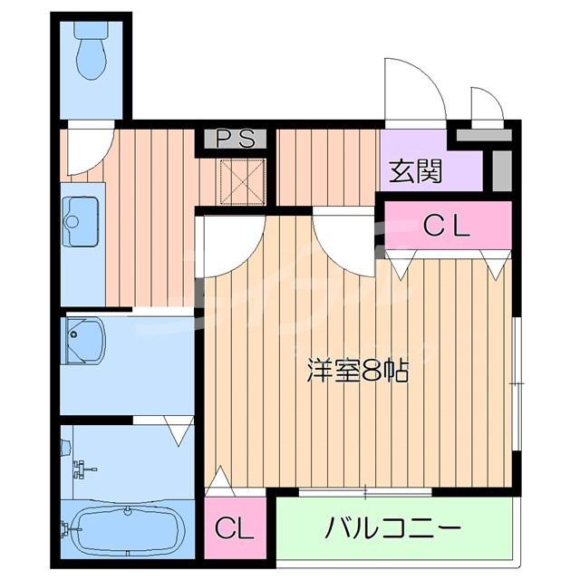 フジパレス吹田寿町I番館(1K/2階)の間取り写真
