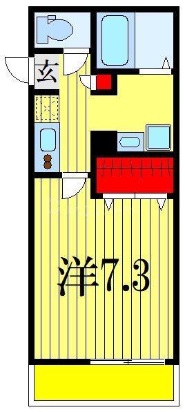 BELLE MAISON(1K/1階)の間取り写真
