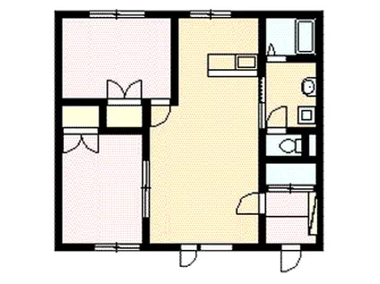 ネバーランド(2LDK/2階)の間取り写真
