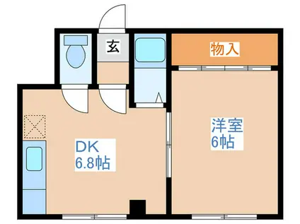 上野マンション(1DK/3階)の間取り写真