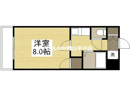 マーガレットM-II(1K/1階)の間取り写真