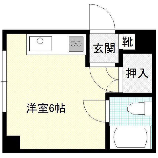 くきつマンション(ワンルーム/3階)の間取り写真