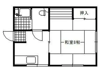 コーポ日和(1K/1階)の間取り写真
