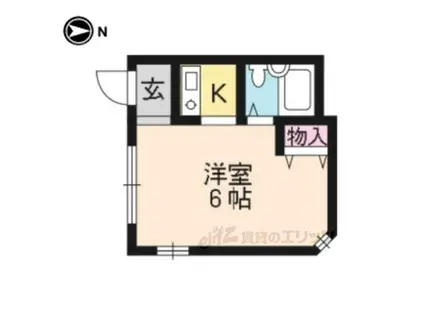 TWINBOX(1K/1階)の間取り写真