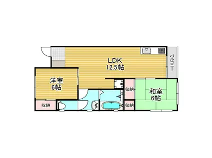 塩田マンション(3DK/3階)の間取り写真