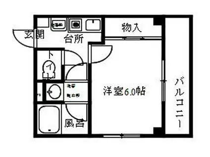 レジデンス リーベ(1K/1階)の間取り写真