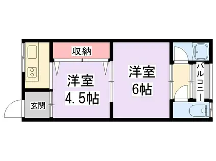 LH第1(2K/2階)の間取り写真