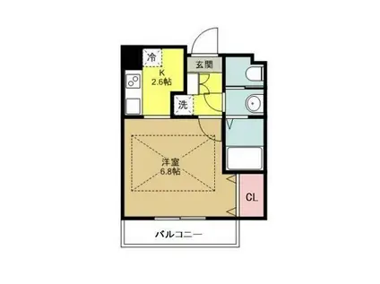 HF仙台レジデンスイースト(1K/12階)の間取り写真