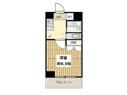 サザンクロス中目黒(1K/3階)の間取り写真