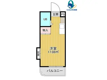 メゾン・ド・サピット(ワンルーム/2階)の間取り写真