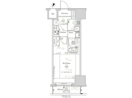 AXAS HYS板橋区役所前(1K/11階)の間取り写真