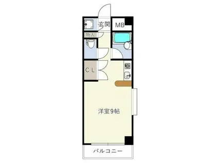 オーパス グランド国立(ワンルーム/3階)の間取り写真