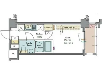 マスターズコート木場公園クレール(1K/5階)の間取り写真