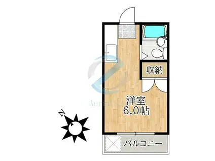 エスペランサ(ワンルーム/1階)の間取り写真