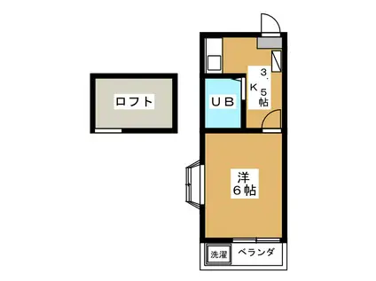 レジデンス小泉(1K/2階)の間取り写真