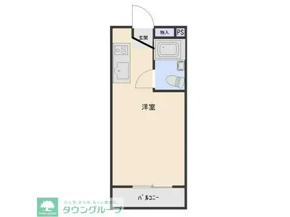 クールST(1K/3階)の間取り写真