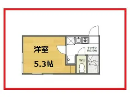 ラヴィエンローズ(1K/2階)の間取り写真